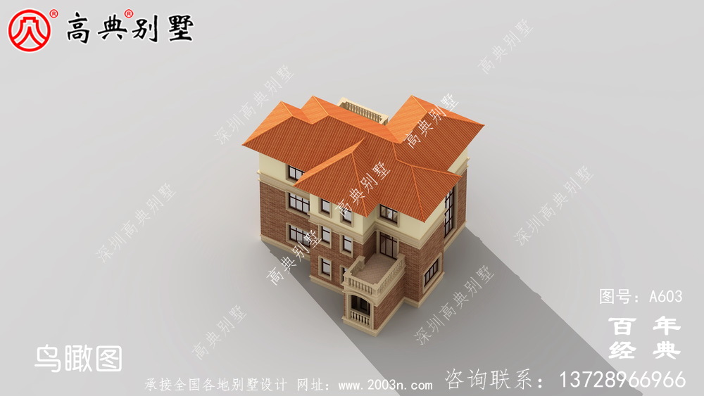 新農村三層帶陽臺住宅推薦方案_別墅設計圖紙,新農村別墅,農村自建房設計
