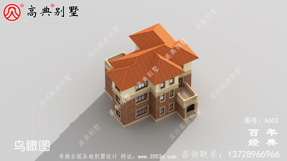 新農村三層帶陽臺住宅推薦方案_別墅設計圖紙,新農村別墅,農村自建房設計