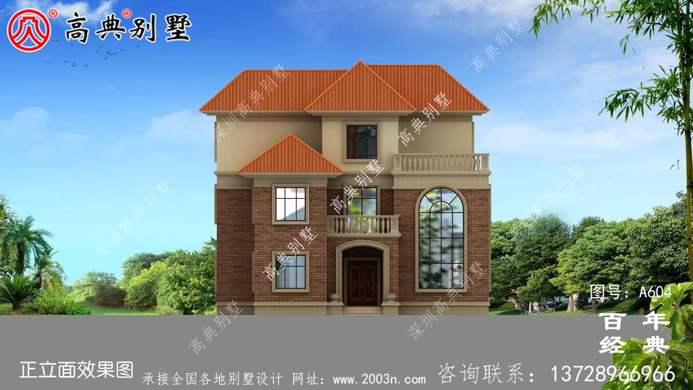 三層帶露臺小別墅施工圖_別墅設計圖紙,新農村別墅,農村自建房設計