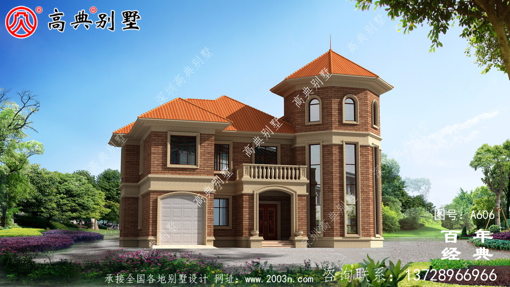 兩層歐式別墅_別墅設計圖紙,新農村別墅,農村自建房設計