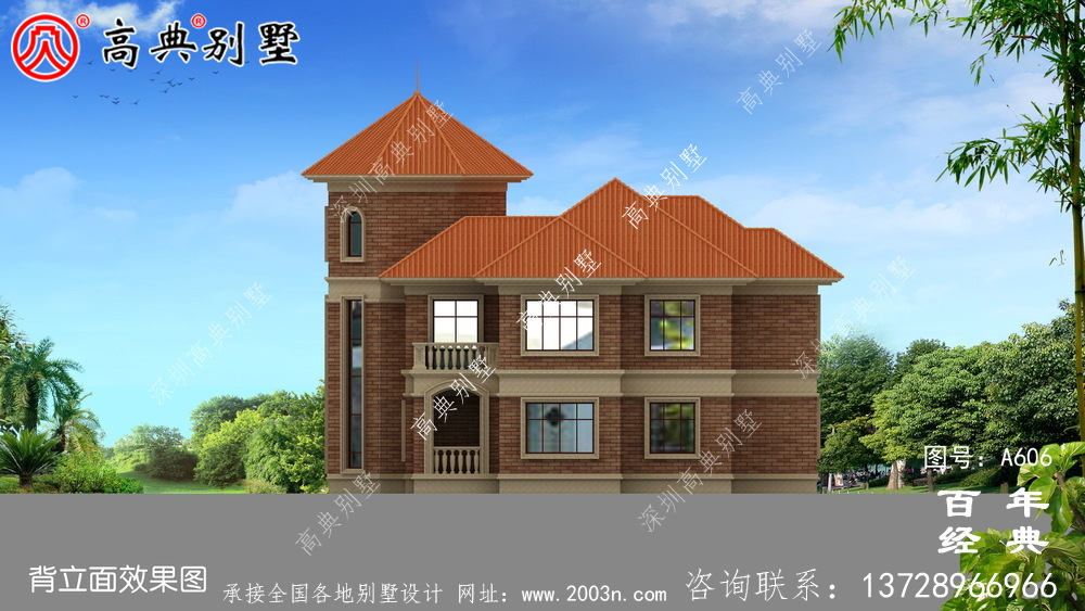 兩層歐式別墅_別墅設計圖紙,新農村別墅,農村自建房設計