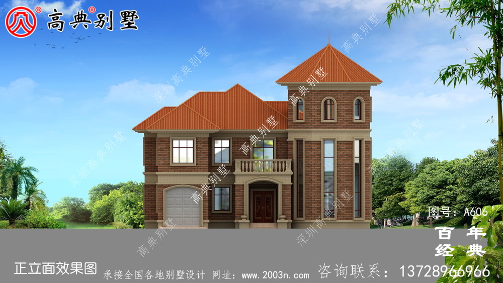 兩層歐式別墅_別墅設計圖紙,新農村別墅,農村自建房設計