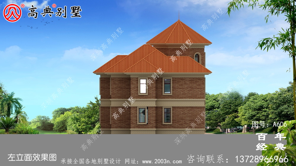 兩層歐式別墅_別墅設計圖紙,新農村別墅,農村自建房設計
