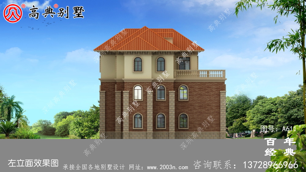 精致的三層帶車庫歐式別墅_別墅設(shè)計圖紙,新農(nóng)村別墅,農(nóng)村自建房設(shè)計