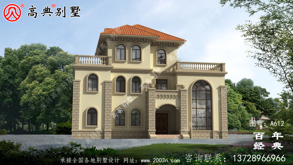 漂亮三層帶露臺別墅_別墅設計圖紙,新農村別墅,農村自建房設計 漂亮三層帶露臺別墅_別墅設計圖紙,新農村別墅,農村自建房設計