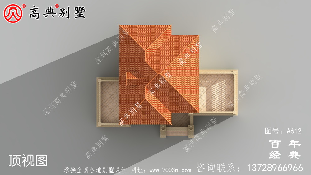 漂亮三層帶露臺別墅_別墅設計圖紙,新農村別墅,農村自建房設計