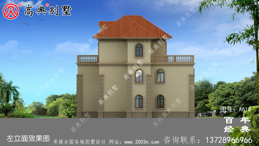 三層鄉村別墅圖紙_別墅設計圖紙,新農村別墅,農村自建房設計