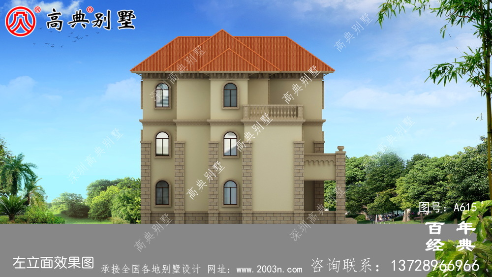 農村三層帶車庫別墅全套圖紙_別墅設計圖紙,新農村別墅,農村自建房設計