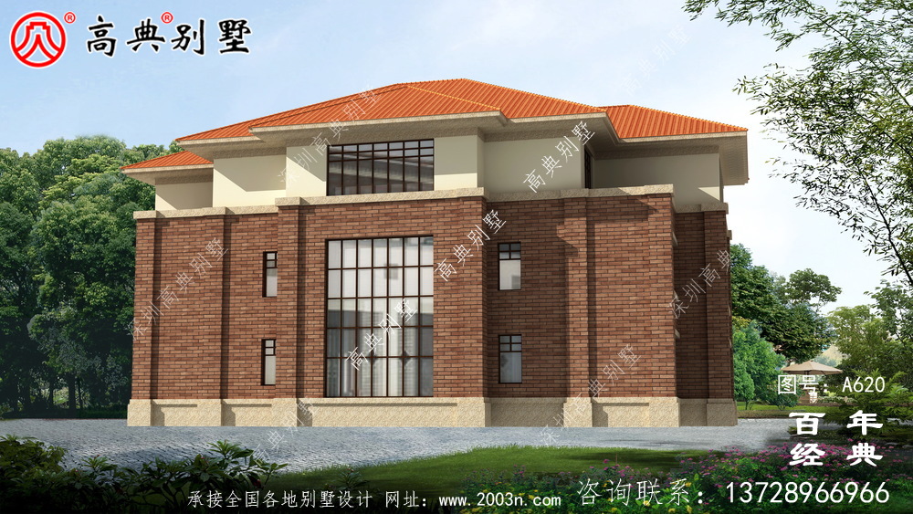 經典三層別墅設計_別墅設計圖紙,新農村別墅,農村自建房設計