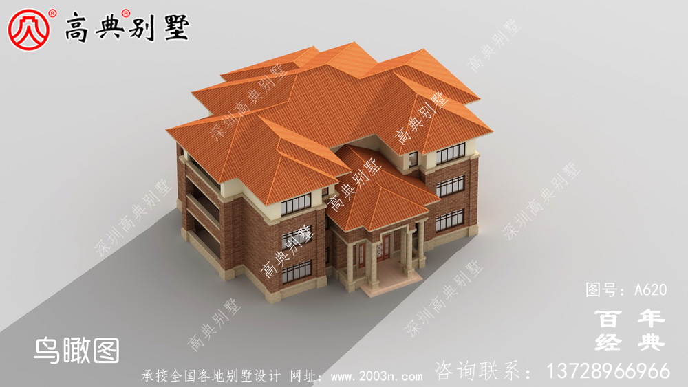 經典三層別墅設計_別墅設計圖紙,新農村別墅,農村自建房設計