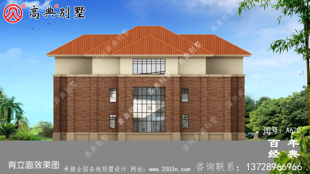 經典三層別墅設計_別墅設計圖紙,新農村別墅,農村自建房設計