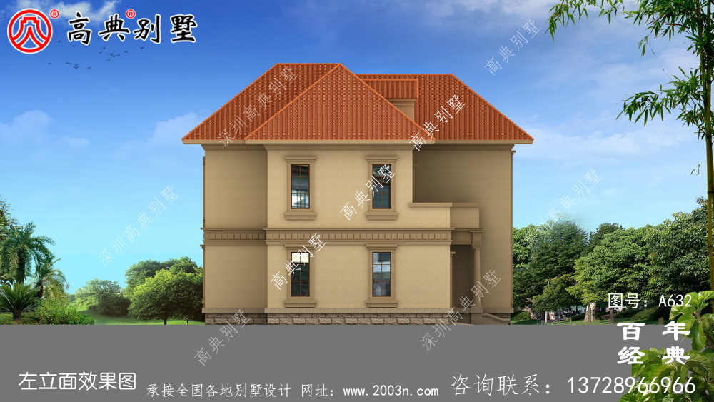 新農(nóng)村兩層帶露臺(tái)車(chē)庫(kù)住宅設(shè)計(jì)_別墅設(shè)計(jì)圖紙,新農(nóng)村別墅,農(nóng)村自建房設(shè)計(jì)