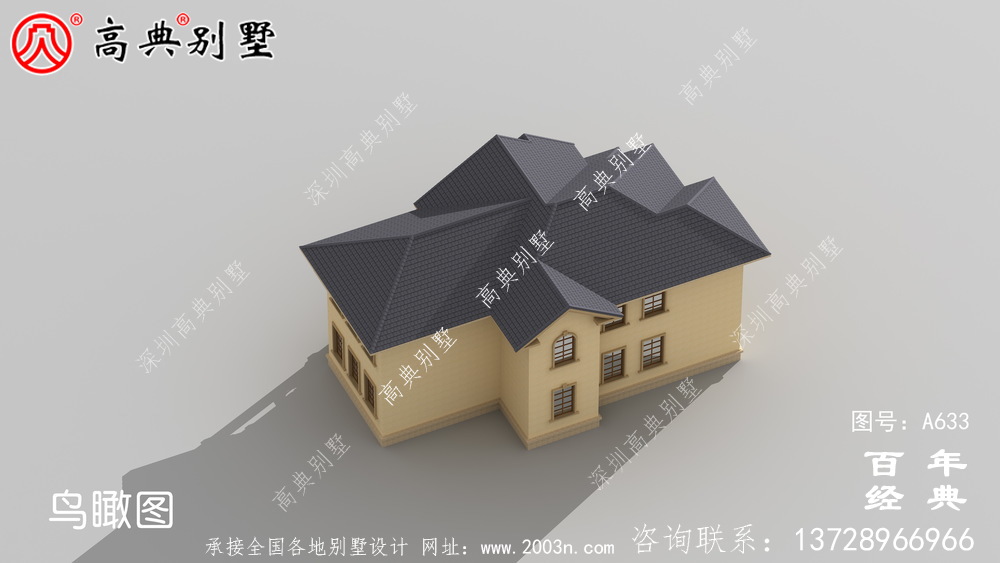 兩層帶車庫(kù)框架結(jié)構(gòu)大氣豪華別墅_別墅設(shè)計(jì)圖紙,房屋設(shè)計(jì)圖