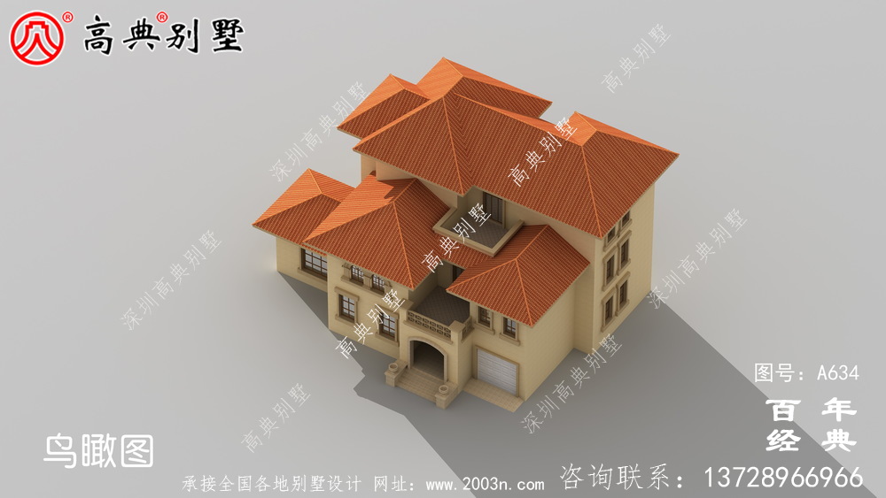 農村三層帶車庫小別墅_別墅設計圖紙,農村房屋設計圖,農村自建房設計