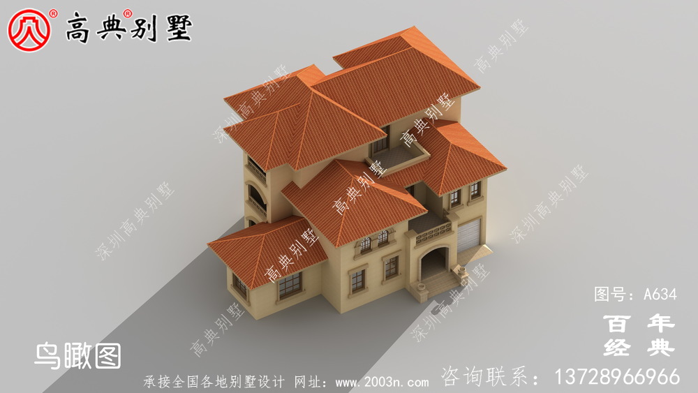 農村三層帶車庫小別墅_別墅設計圖紙,農村房屋設計圖,農村自建房設計