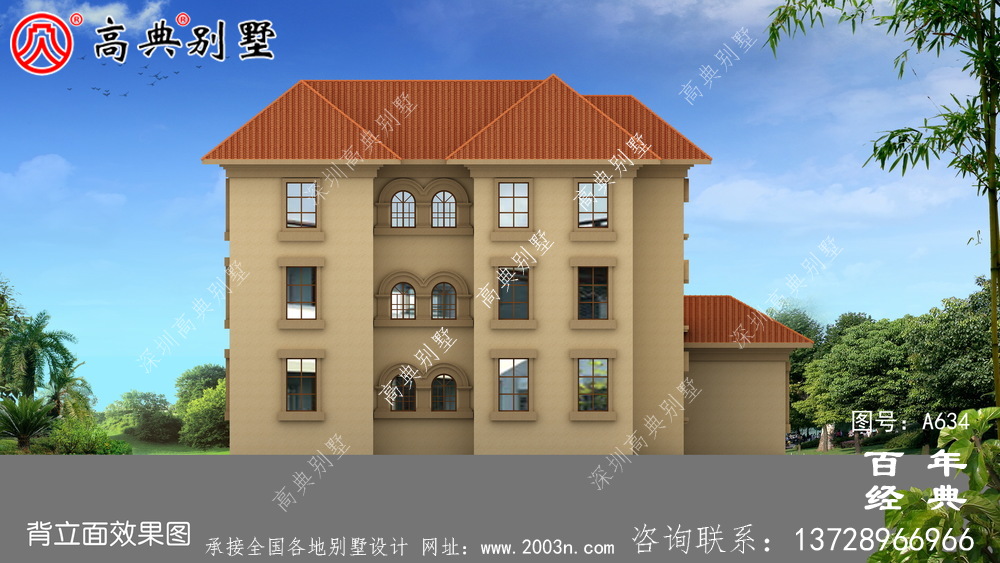 農村三層帶車庫小別墅_別墅設計圖紙,農村房屋設計圖,農村自建房設計