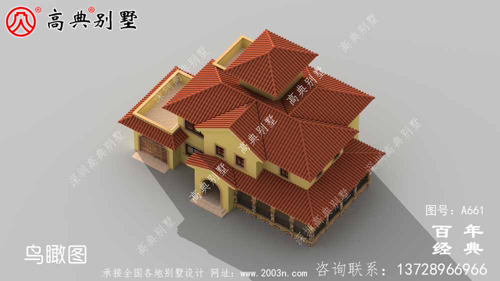 簡易的歐式古典三層帶陽臺小別墅設(shè)計圖紙_新農(nóng)村別墅戶型圖設(shè)計