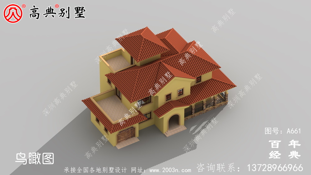 簡易的歐式古典三層帶陽臺小別墅設(shè)計圖紙_新農(nóng)村別墅戶型圖設(shè)計