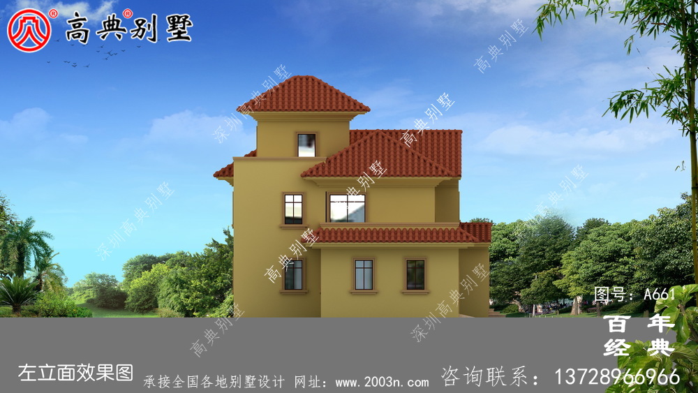 簡易的歐式古典三層帶陽臺小別墅設(shè)計圖紙_新農(nóng)村別墅戶型圖設(shè)計