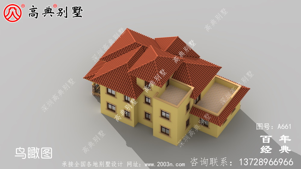 簡易的歐式古典三層帶陽臺小別墅設(shè)計圖紙_新農(nóng)村別墅戶型圖設(shè)計