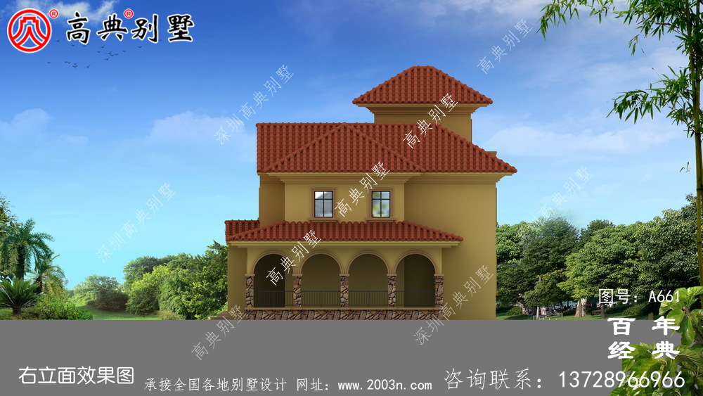 簡易的歐式古典三層帶陽臺小別墅設(shè)計圖紙_新農(nóng)村別墅戶型圖設(shè)計
