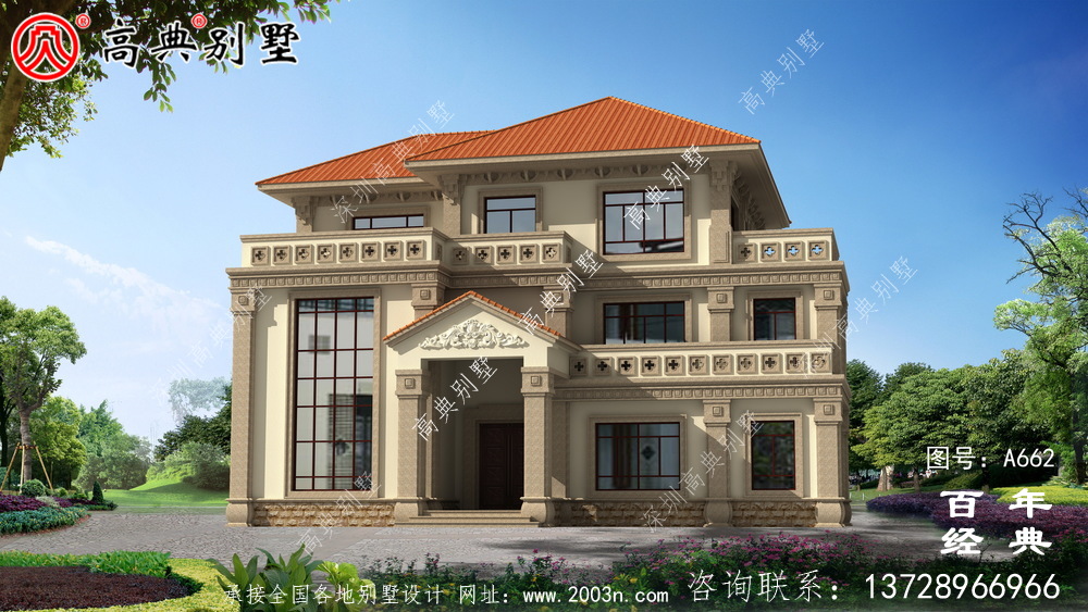 新農村建設三層別墅適用型鄉(xiāng)村別墅設計圖紙_農村自建小別墅外觀圖 新農村建設三層別墅適用型鄉(xiāng)村別墅設計圖紙_農村自建小別墅外觀圖