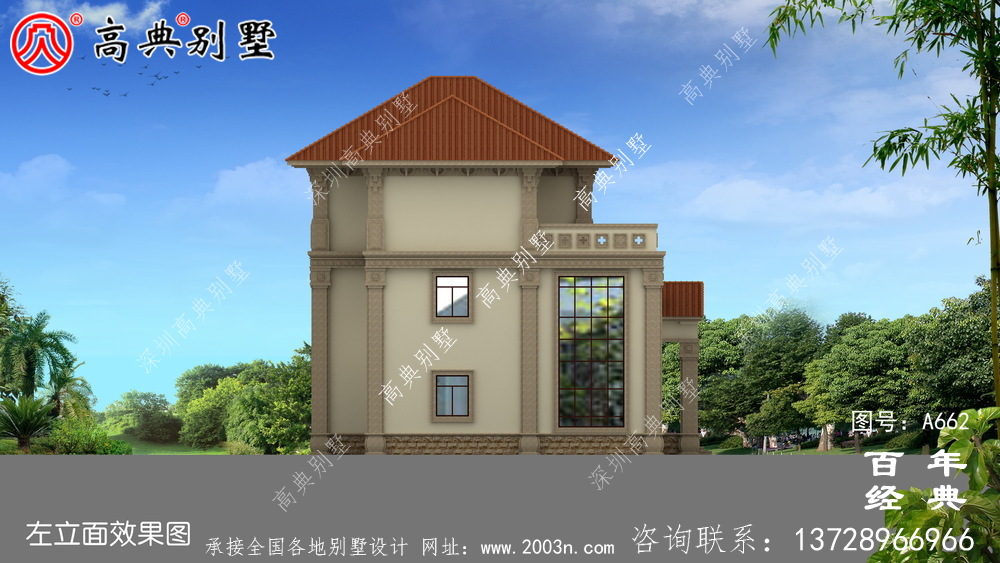 新農村建設三層別墅適用型鄉(xiāng)村別墅設計圖紙_農村自建小別墅外觀圖