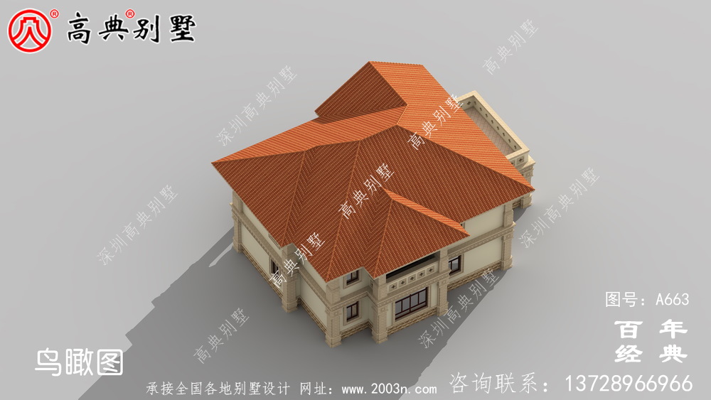 新農村簡易兩層別墅設計圖紙_農村自建小別墅效果圖