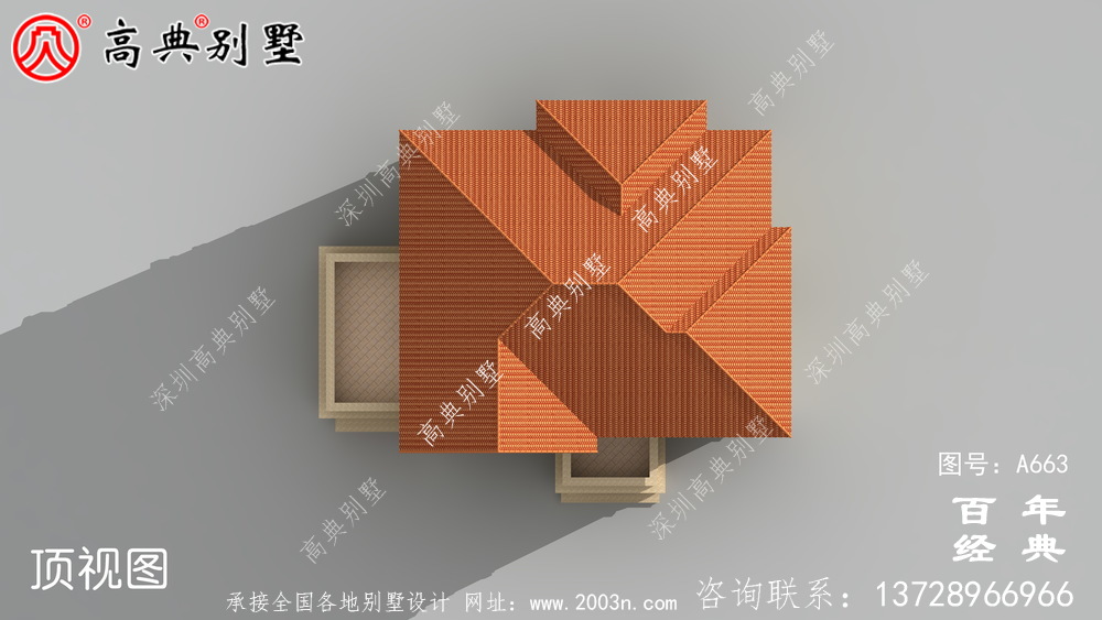 新農村簡易兩層別墅設計圖紙_農村自建小別墅效果圖