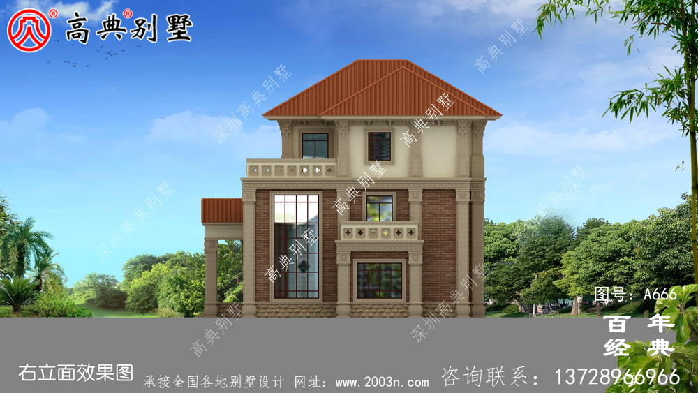 鄉(xiāng)村三層帶停車位適用型小別墅設計圖紙_新農村別墅戶型圖設計
