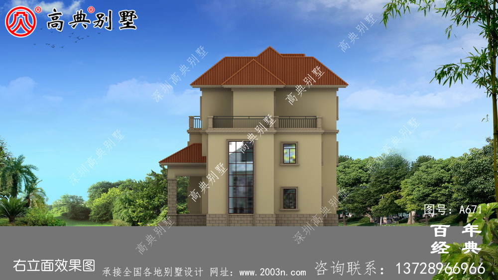 新農(nóng)村建設(shè)三層鄉(xiāng)村別墅設(shè)計(jì)圖紙_農(nóng)村自建小別墅三層外觀圖