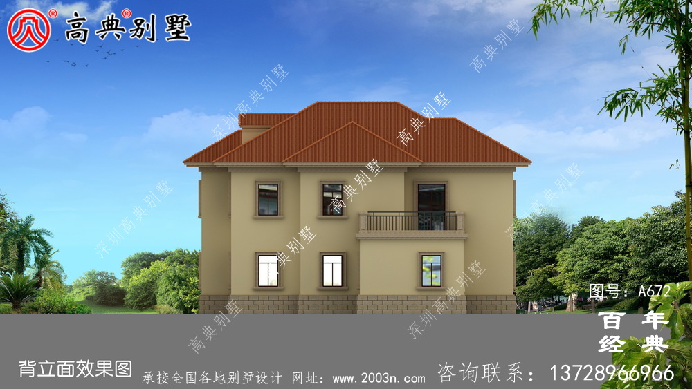 新農(nóng)村二層復(fù)式客廳別墅設(shè)計(jì)圖與效果圖_二層別墅外觀設(shè)計(jì)圖