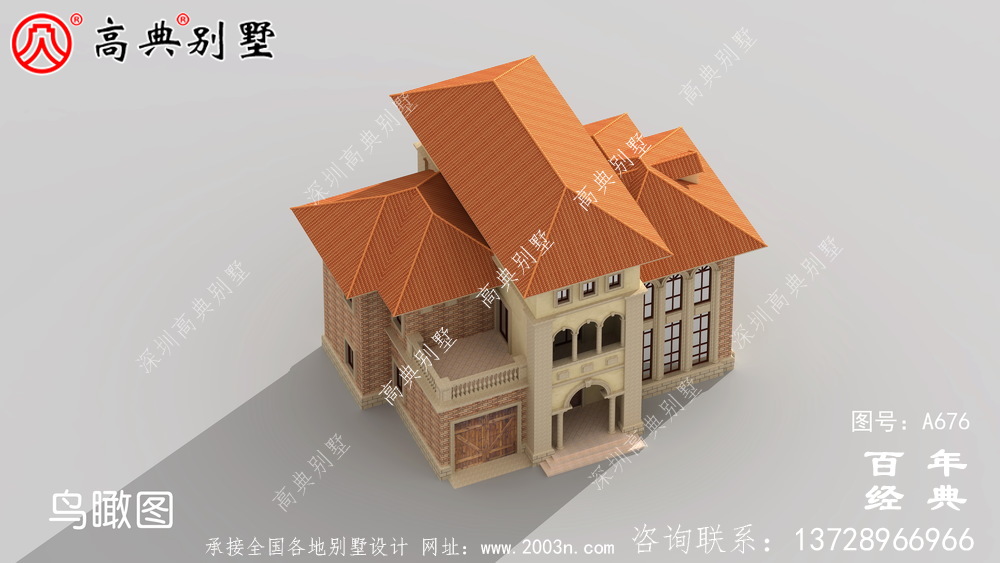 新農村建設三層帶停車位適用型鄉村別墅設計圖紙_鄉村三層自建房設計圖紙