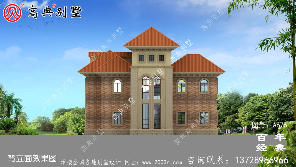 新農村建設三層帶停車位適用型鄉村別墅設計圖紙_鄉村三層自建房設計圖紙