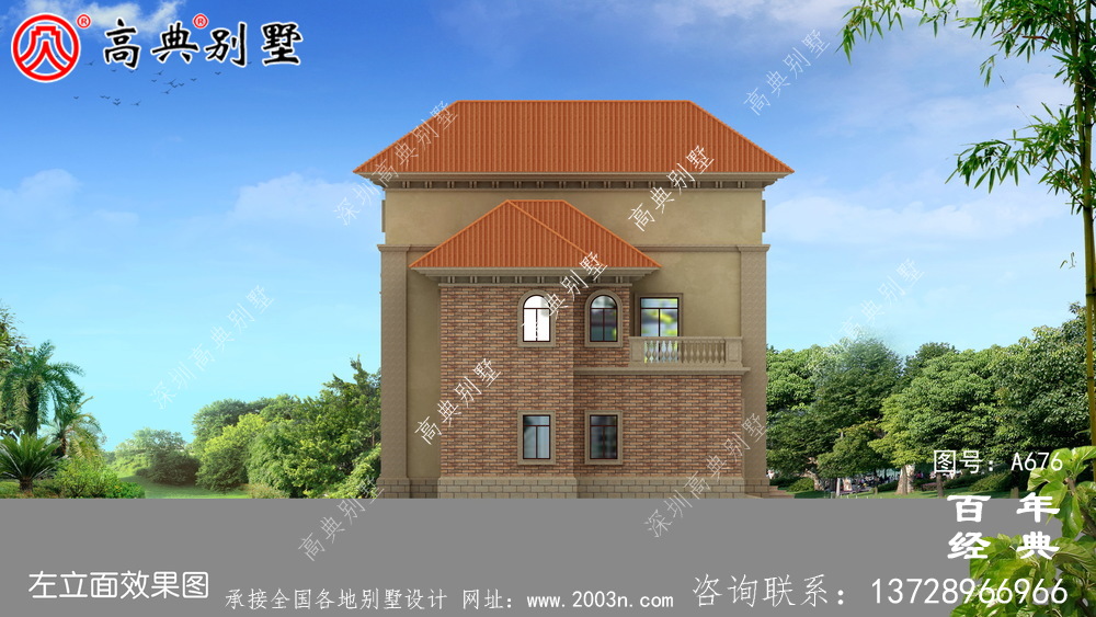 新農村建設三層帶停車位適用型鄉村別墅設計圖紙_鄉村三層自建房設計圖紙