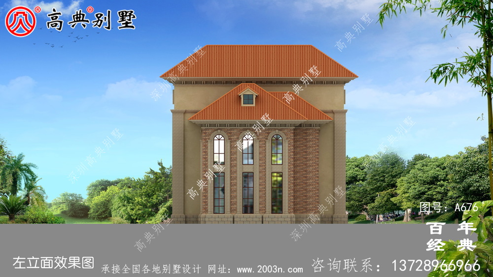 新農村建設三層帶停車位適用型鄉村別墅設計圖紙_鄉村三層自建房設計圖紙