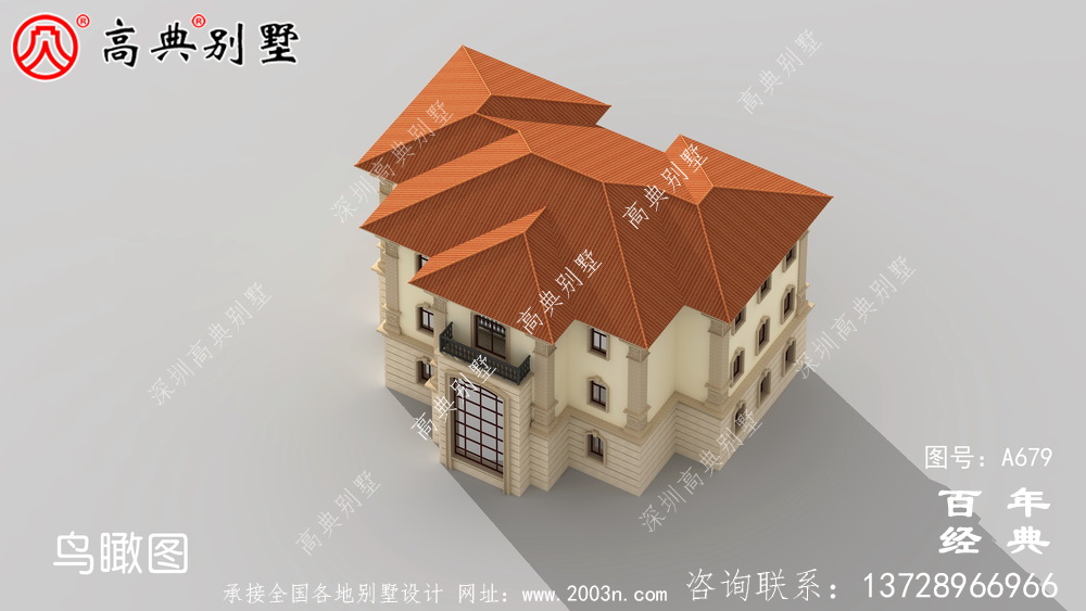新農(nóng)村三層自建房設(shè)計圖紙帶陽臺_農(nóng)村小別墅外觀效果圖