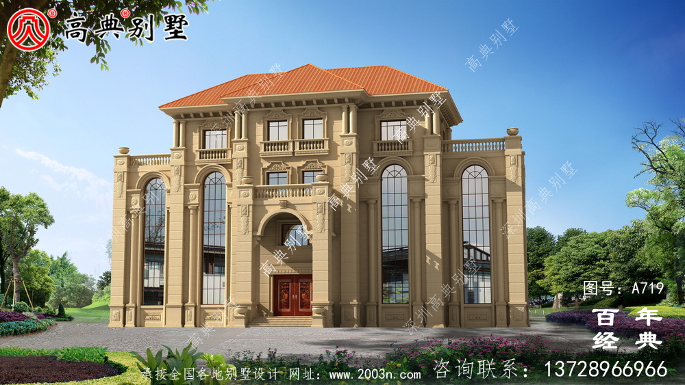 歐式古典四層別墅設計圖紙_四層別墅平面圖紙及效果圖 歐式古典四層別墅設計圖紙_四層別墅平面圖紙及效果圖