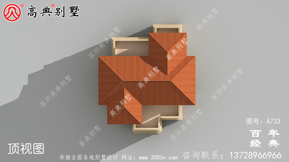 二層歐式古典別墅設計圖紙及設計效果圖_雙層別墅設計圖紙