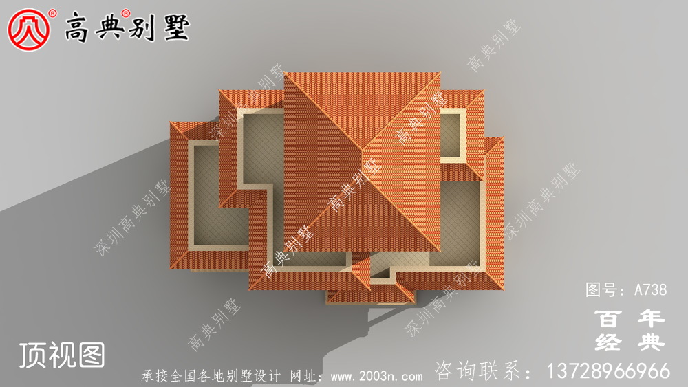 歐式四層帶車庫別墅設計圖紙及設計效果圖_鄉村四層別墅設計