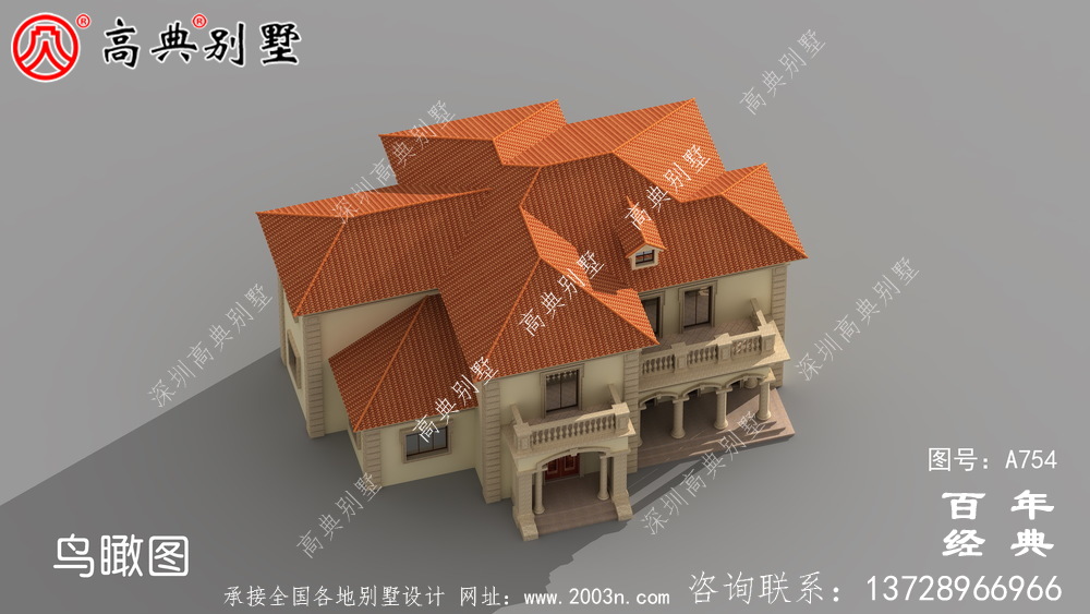 歐式兩層別墅實用設計圖紙_歐式兩層別墅外觀效果圖