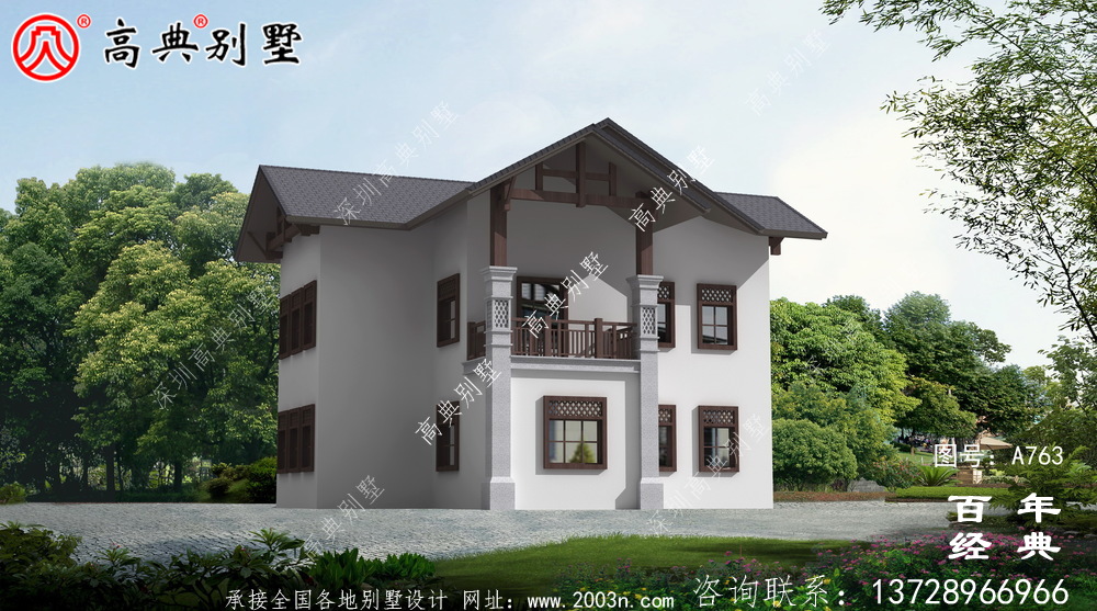 歐式二層別墅設(shè)計效果圖及施工圖紙_別墅設(shè)計圖紙