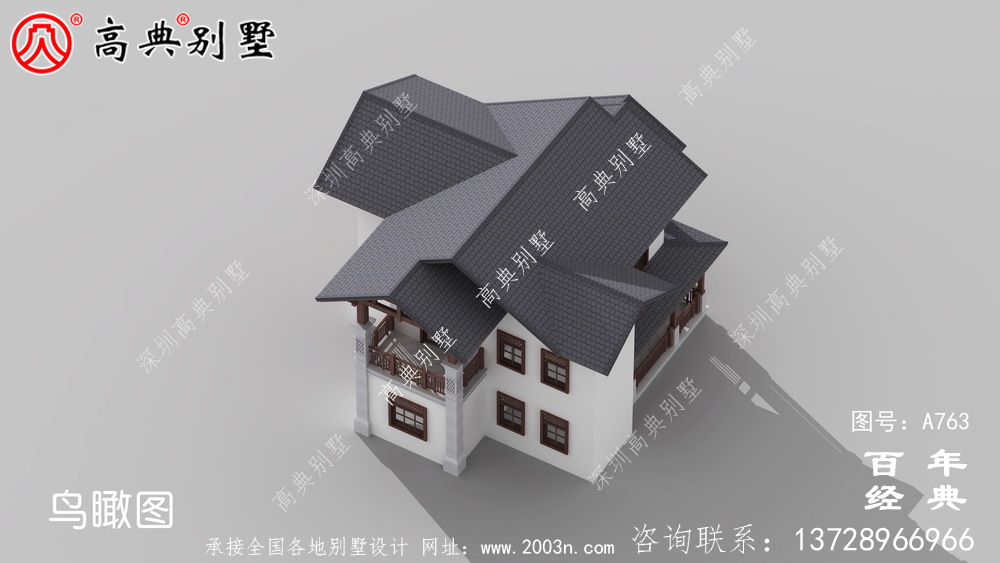 歐式二層別墅設(shè)計效果圖及施工圖紙_別墅設(shè)計圖紙