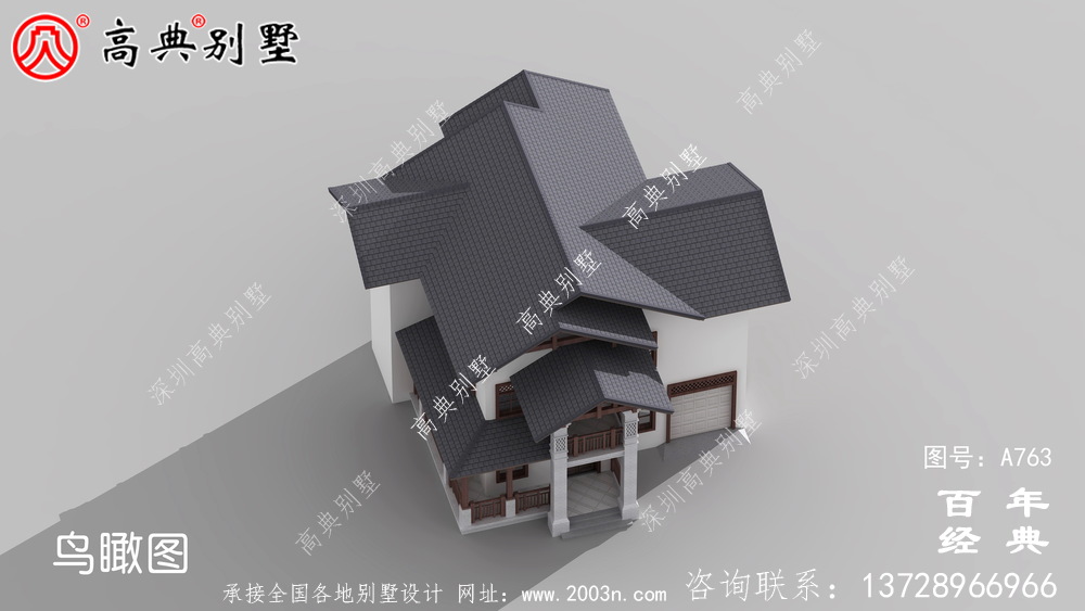 歐式二層別墅設(shè)計效果圖及施工圖紙_別墅設(shè)計圖紙