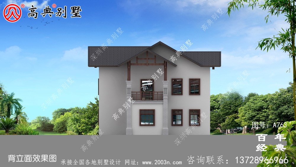 歐式二層別墅設(shè)計效果圖及施工圖紙_別墅設(shè)計圖紙