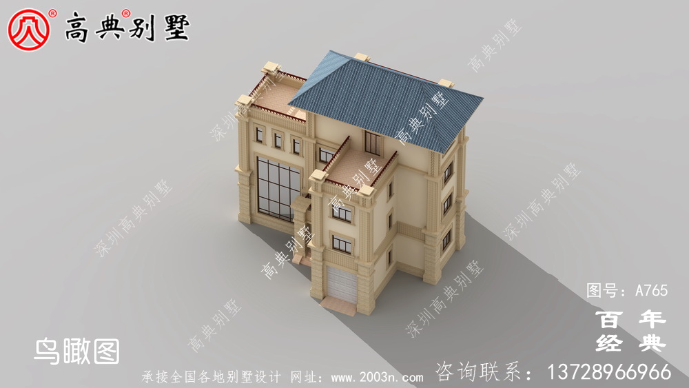 歐式四層復式別墅設計圖紙_歐式自建設計圖紙