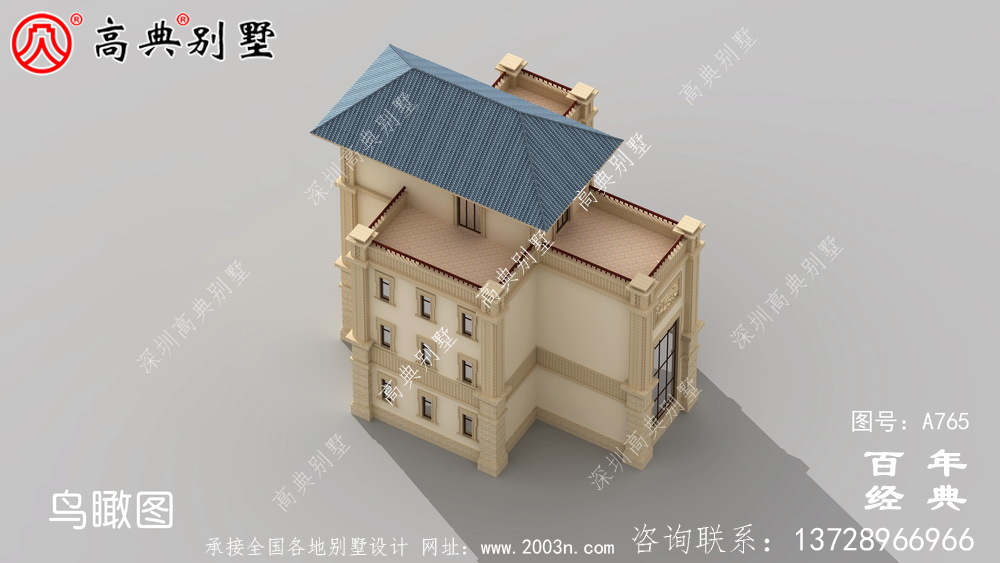 歐式四層復式別墅設計圖紙_歐式自建設計圖紙
