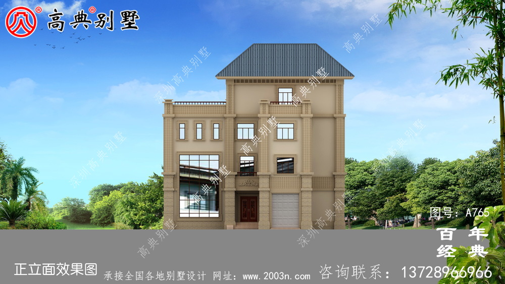 歐式四層復式別墅設計圖紙_歐式自建設計圖紙