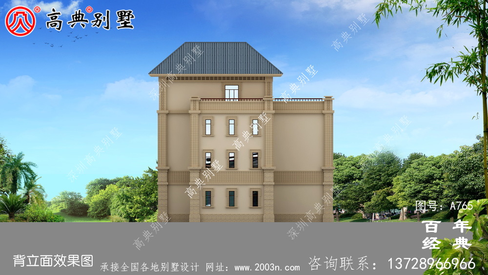 歐式四層復式別墅設計圖紙_歐式自建設計圖紙