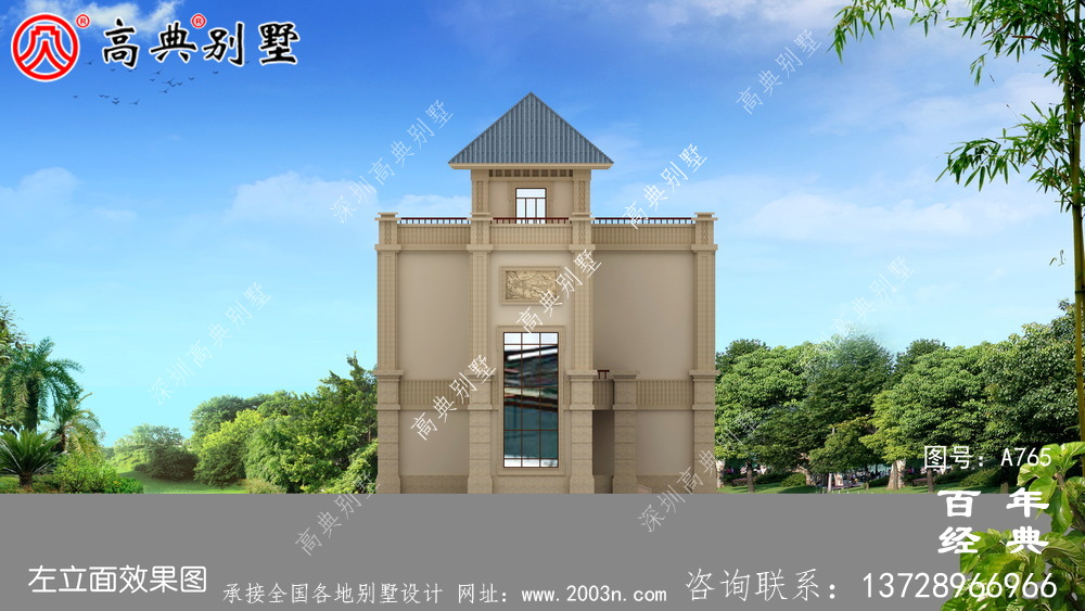 歐式四層復式別墅設計圖紙_歐式自建設計圖紙